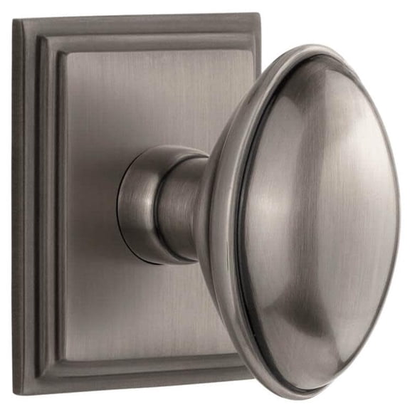 Grandeur 873140 Eden Prairie Solid Brass Privacy Door Knob Set - Grey