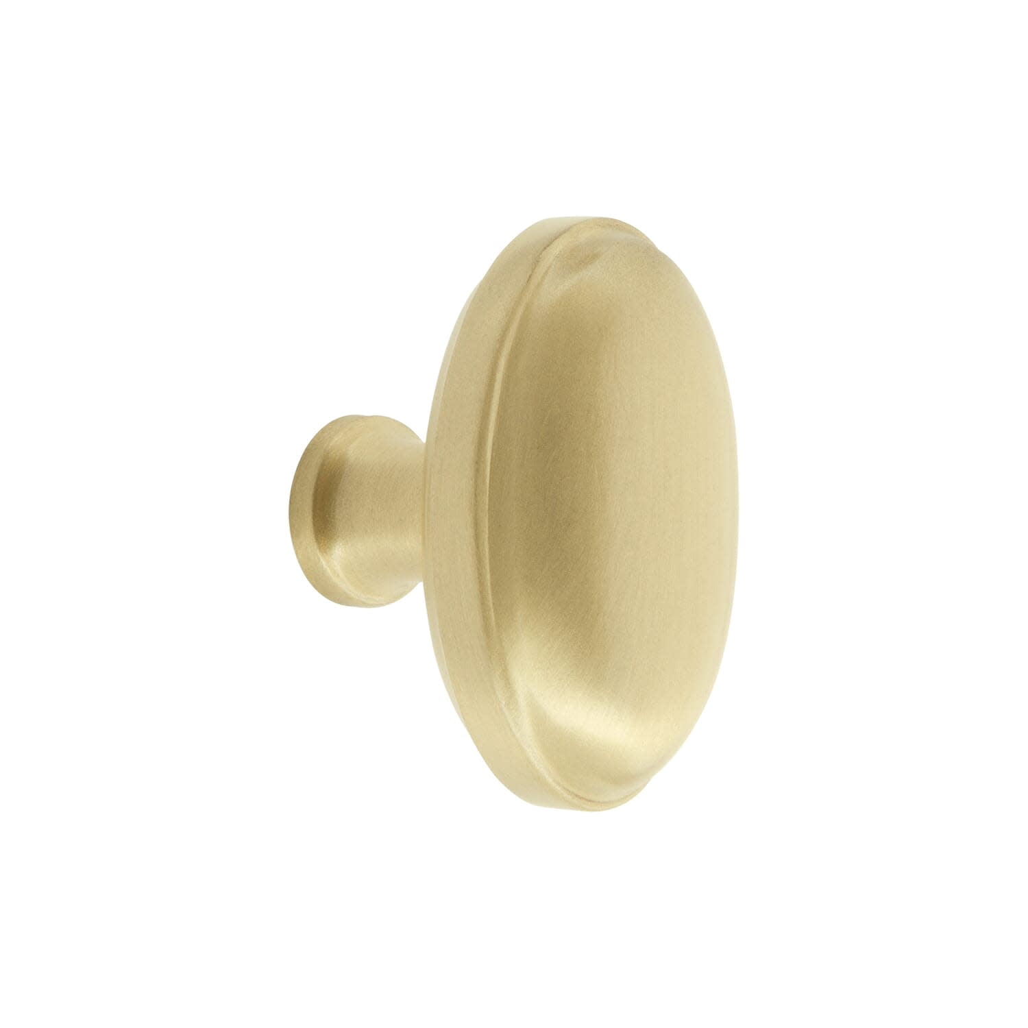 Grandeur 800073 Eden Prairie 1-3/4” Solid Brass Vintage Oval Cabinet Knob - Brass