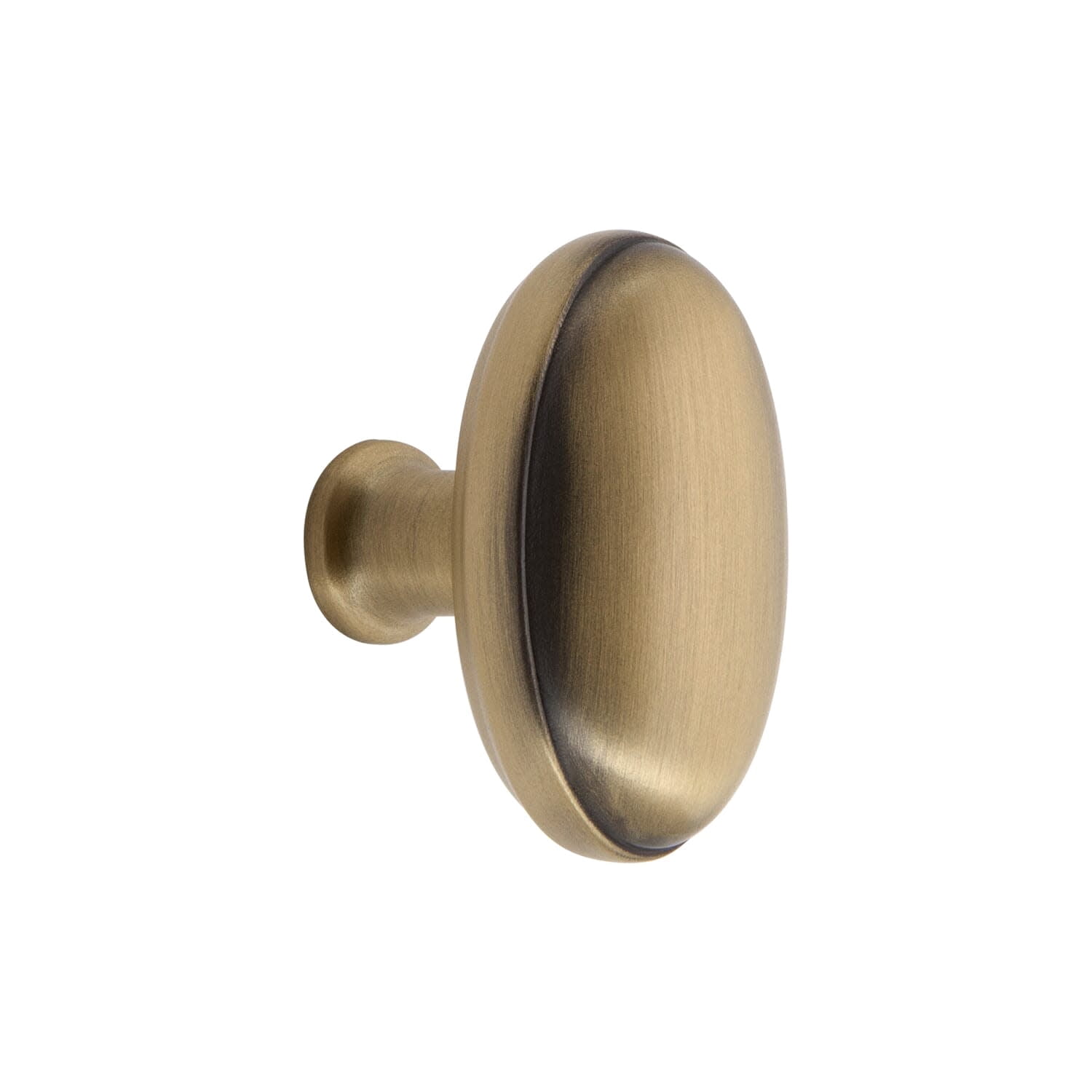 Grandeur 800052 Eden Prairie 1-3/4” Solid Brass Vintage Oval Cabinet Knob - Brass