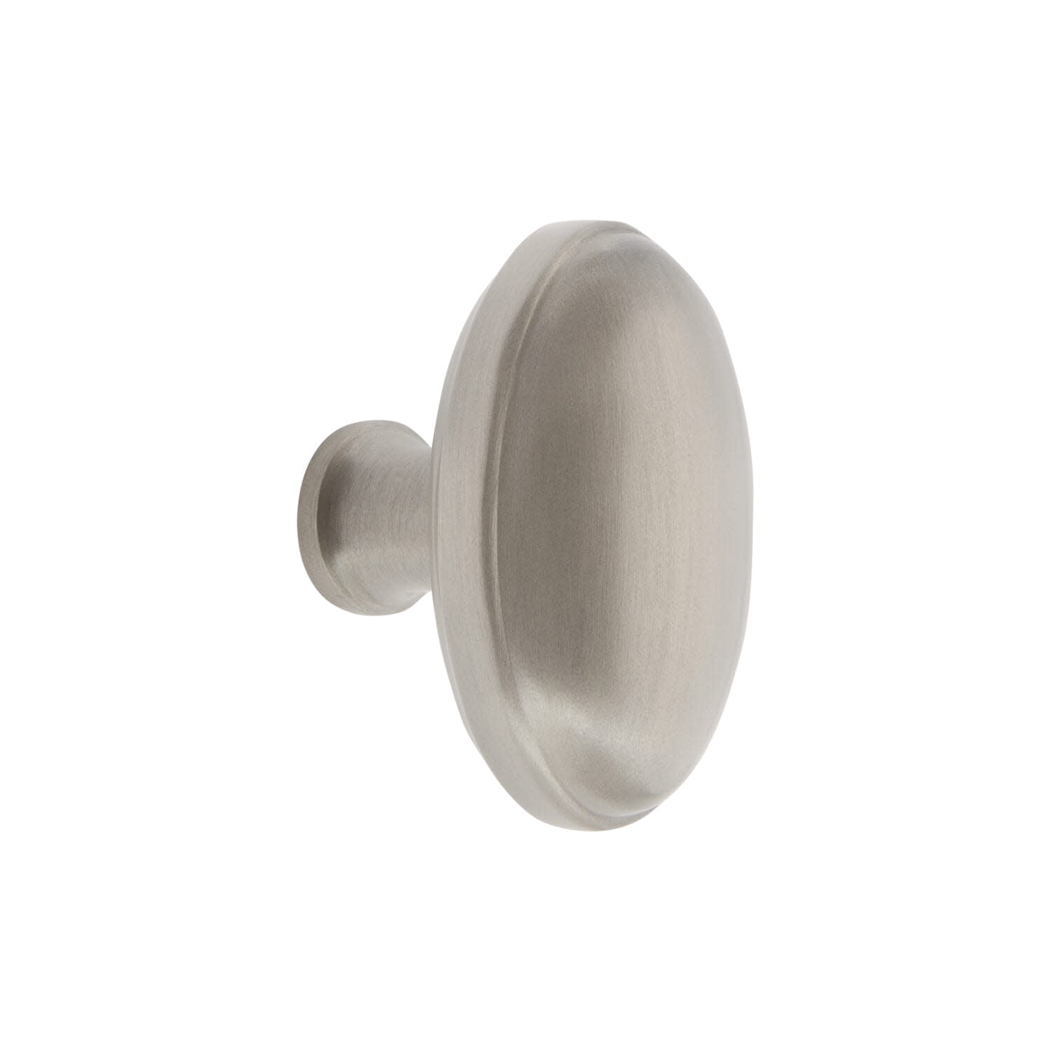Grandeur 800063 Eden Prairie 1-3/4” Solid Brass Vintage Oval Cabinet Knob - Nickel
