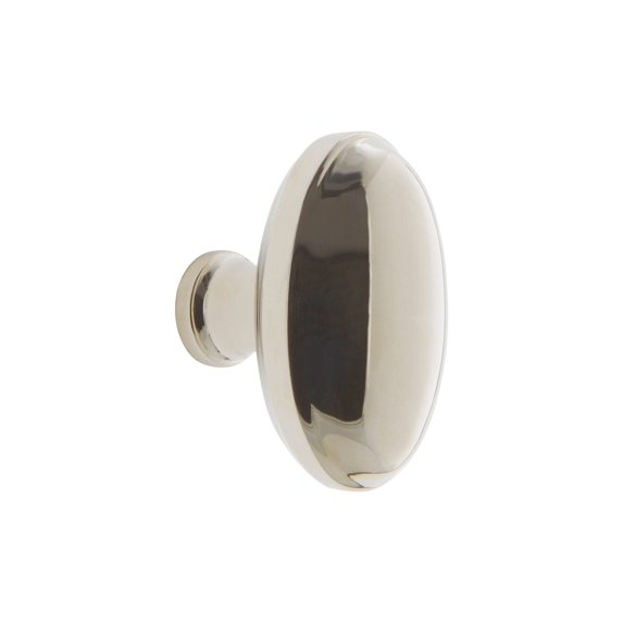 Grandeur Eden-Brass-Knob Eden Prairie 1-3/4” Solid Brass Vintage Oval Cabinet Knob -