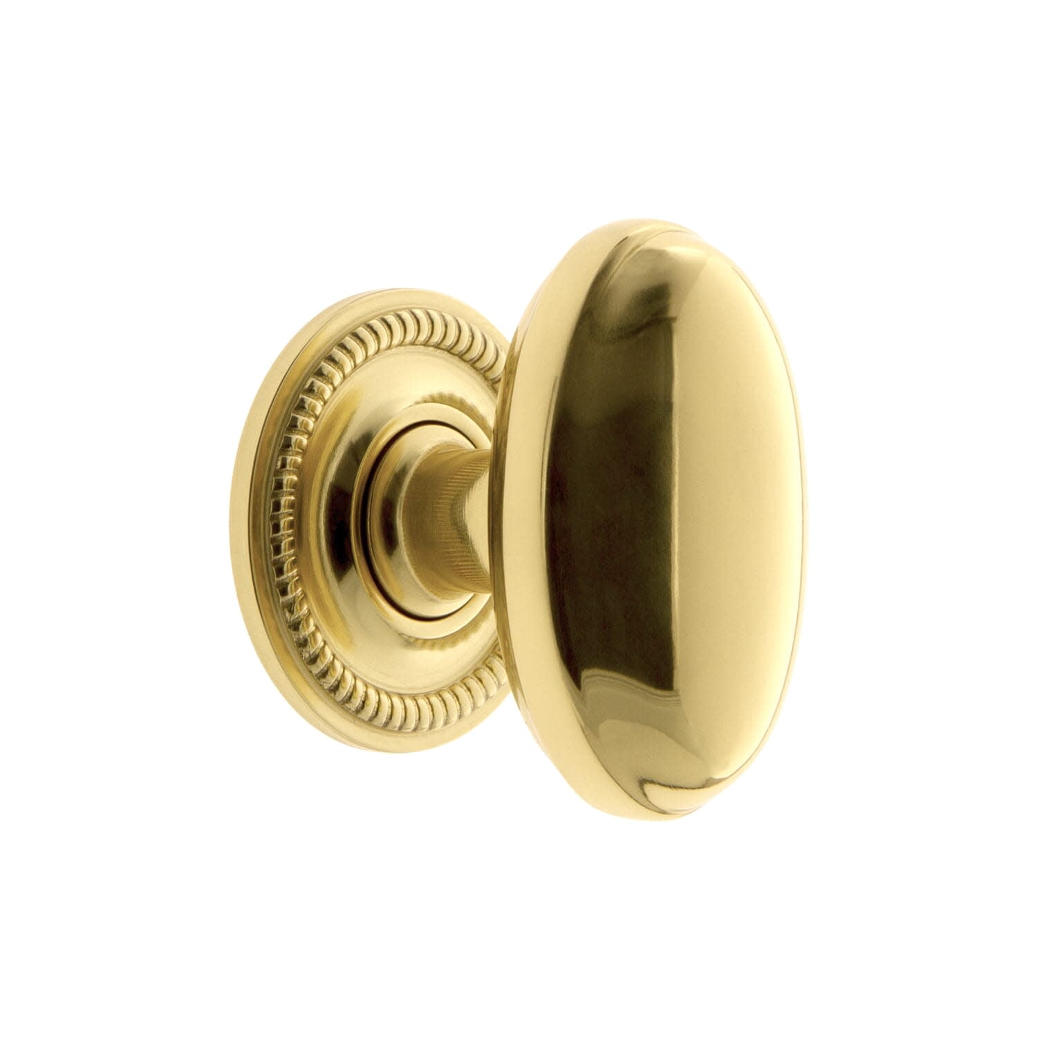 Grandeur 800111 Eden Prairie 1-3/4” Solid Brass Vintage Oval Cabinet Knob - Brass