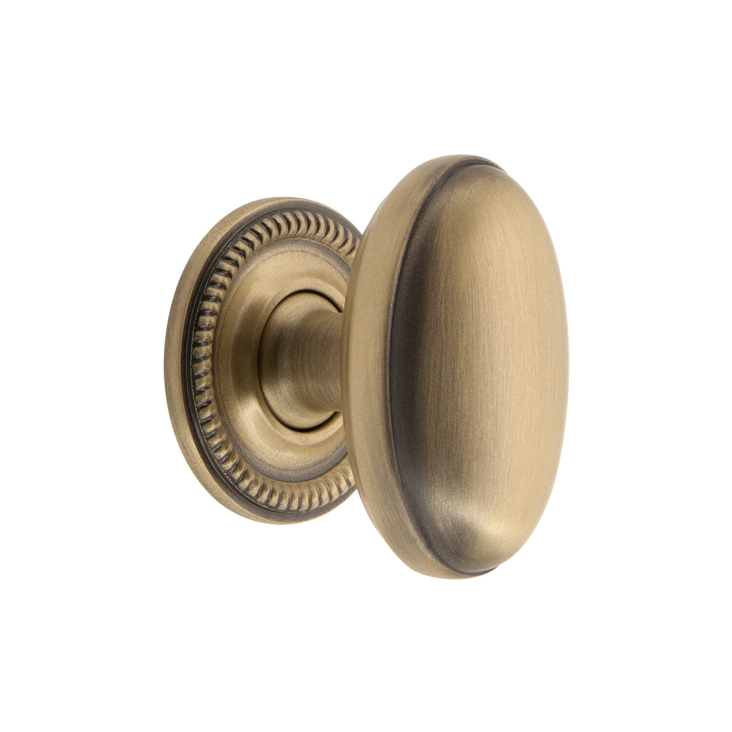 Grandeur 800113 Eden Prairie 1-3/4” Solid Brass Vintage Oval Cabinet Knob - Brass