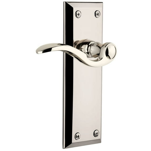 Grandeur Favbel_Prv_238 Fifth Avenue Solid Brass Right Handed Privacy Door Lever Set -
