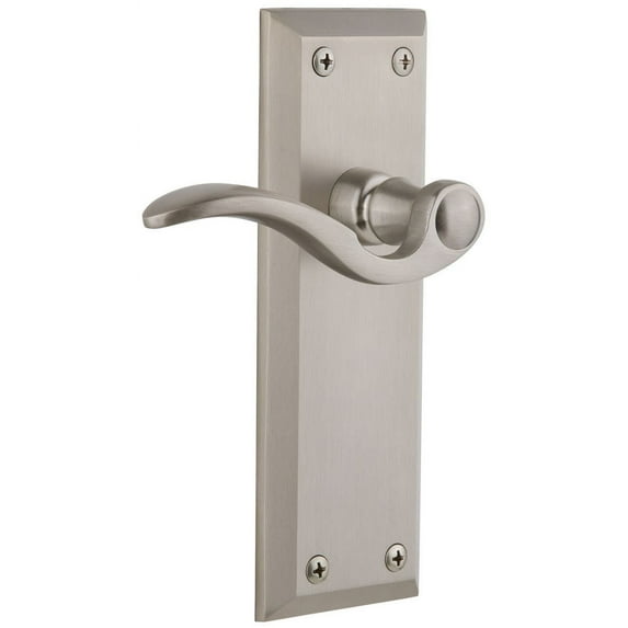 Grandeur Favbel_Psg_238 Fifth Avenue Solid Brass Right Handed Passage Door Lever Set -
