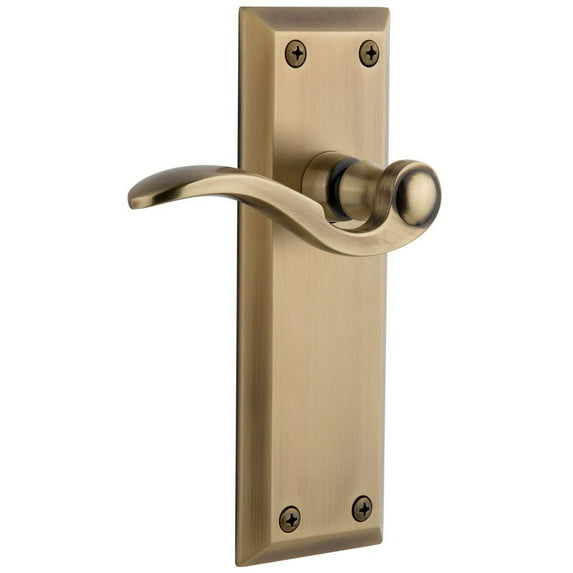 Grandeur Favbel_Sd_Na_Lh Fifth Avenue Solid Brass Left Handed Non-Turning One-Sided Dummy