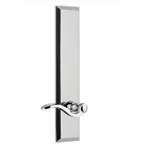 Grandeur Favbel_Tp_Prv_238_Rh Fifth Avenue Solid Brass Rose Right Handed Tall Plate