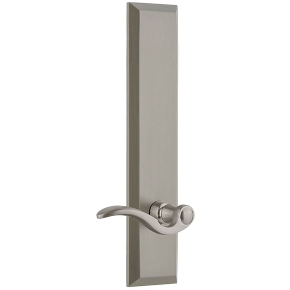 Grandeur 802951 Fifth Avenue Solid Brass Rose Right Handed Tall Plate Single Dummy Door