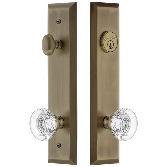 Grandeur Favbor_Tp_Eset_238 Fifth Avenue Solid Brass Tall Plate Single Cylinder Keyed