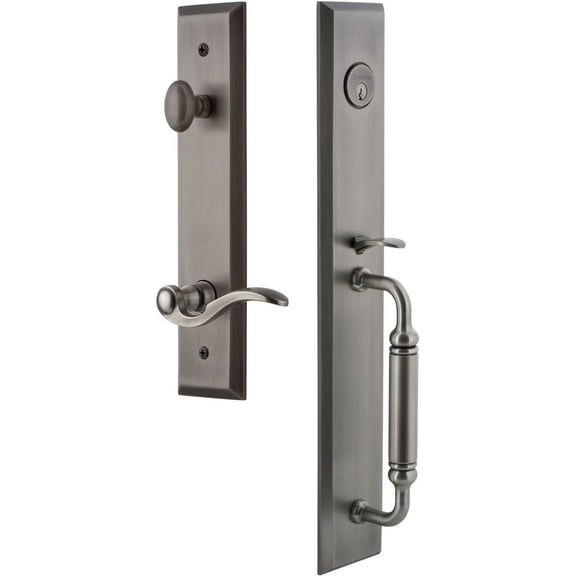 Grandeur Favcgrbel_Eset_238_Lh Fifth Avenue Solid Brass Rose Left Handed Keyed Entry
