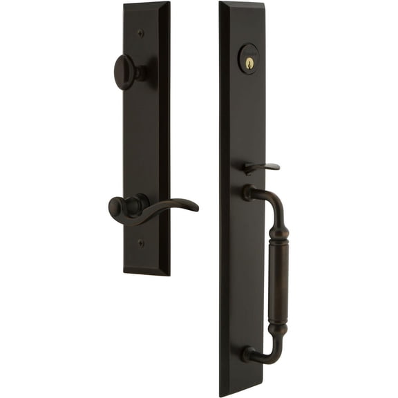 Grandeur Favcgrbel_Eset_238_Rh Fifth Avenue Solid Brass Rose Right Handed Keyed Entry