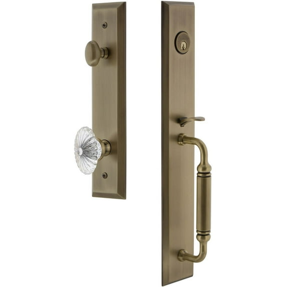 Grandeur Favcgrbur_Eset_234 Fifth Avenue Solid Brass Rose Keyed Entry Single Cylinder "C"