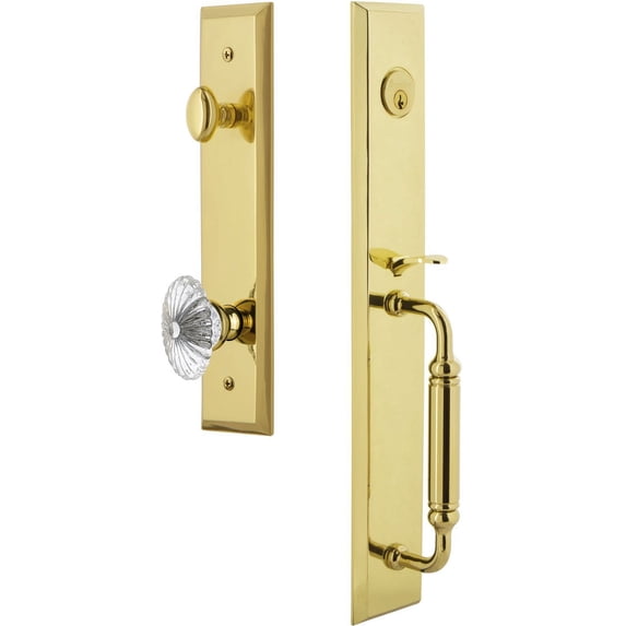 Grandeur Favcgrbur_Eset_234 Fifth Avenue Solid Brass Rose Keyed Entry Single Cylinder "C"