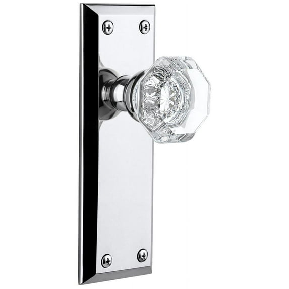 Grandeur Fifth Avenue Plate with Chambord Crystal Knob, Double Dummy, Bright