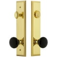 thumbnail image 1 of Grandeur 5th Avenue Tall Plate Single Cylinder One Piece Knobset with Coventry Knob, 1 of 2