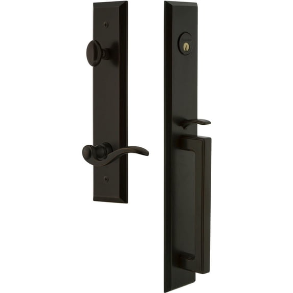 Grandeur 847684 Fifth Avenue Solid Brass Rose Left Handed Keyed Entry Single Cylinder "D"
