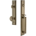 thumbnail image 1 of Grandeur 849442 Fifth Avenue Solid Brass Rose Dummy "D" Grip Handleset - Brass, 1 of 5