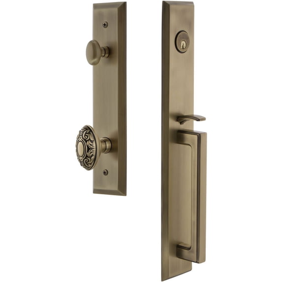 Grandeur Favdgrgvc_Eset_234 Fifth Avenue Solid Brass Rose Keyed Entry Single Cylinder "D"