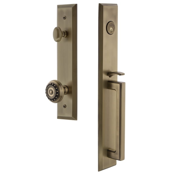 Grandeur Favdgrpar_Esetd_Na Fifth Avenue Solid Brass Rose Dummy Full Plate "D" Grip