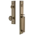 thumbnail image 1 of Grandeur 849637 Fifth Avenue Solid Brass Rose Dummy Full Plate "D" Grip Handleset - Brass, 1 of 5