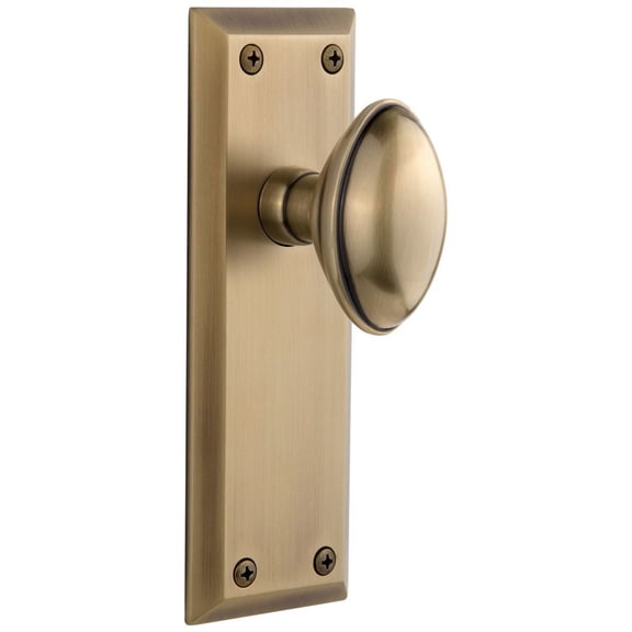 Grandeur 814152 Fifth Avenue Solid Brass Privacy Door Knob Set - Brass