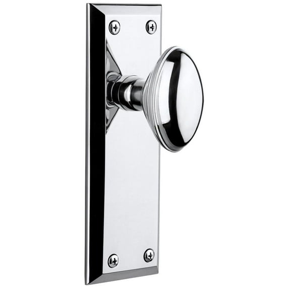 Grandeur Eden Prairie Door Knob with Fifth Avenue Plate
