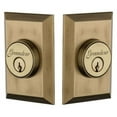 thumbnail image 1 of Grandeur 817754 Fifth Avenue Solid Brass Keyed Entry Double Cylinder Deadbolt - Brass, 1 of 1