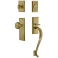 thumbnail image 1 of Grandeur 825463 Fifth Avenue Solid Brass Rose Keyed Entry Single Cylinder "S" Grip, 1 of 1