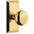 thumbnail image 1 of Grandeur 859919 Fifth Avenue Solid Brass Non-Turning Two-Sided Dummy Door Knob Set - Brass, 1 of 1
