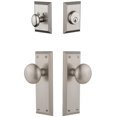 thumbnail image 1 of Grandeur 823015 Fifth Avenue Solid Brass Single Cylinder Keyed Entry Knobset And Deadbolt, 1 of 1