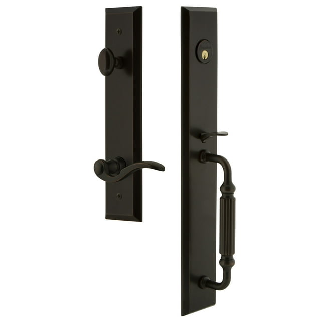 Grandeur Favfgrbel_Eset_234_Lh Fifth Avenue Solid Brass Rose Left Handed Keyed Entry