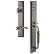 Grandeur 847596 Fifth Avenue Solid Brass Rose Left Handed Keyed Entry Single Cylinder Full
