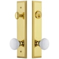thumbnail image 1 of Grandeur Fifth Avenue Tall Plate Single Cylinder One Piece Knobset with Hyde Park Knob, 1 of 6