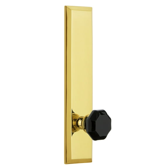 Grandeur Favlyo_Tp_Prv_238_Lh Fifth Avenue Solid Brass Tall Plate Left Handed Privacy Door