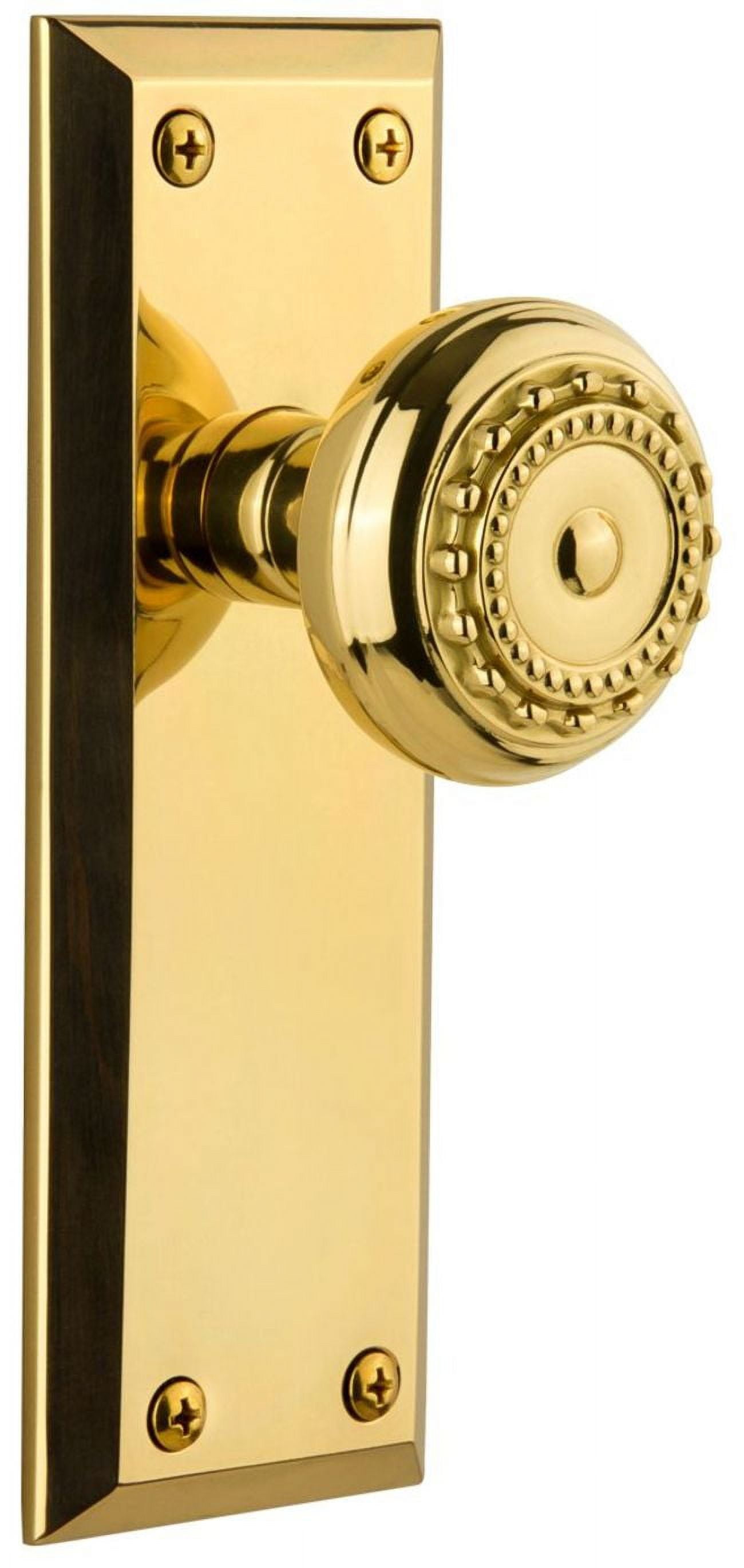 Grandeur 801257 Fifth Avenue Solid Brass Rose Single Dummy Door - Brass