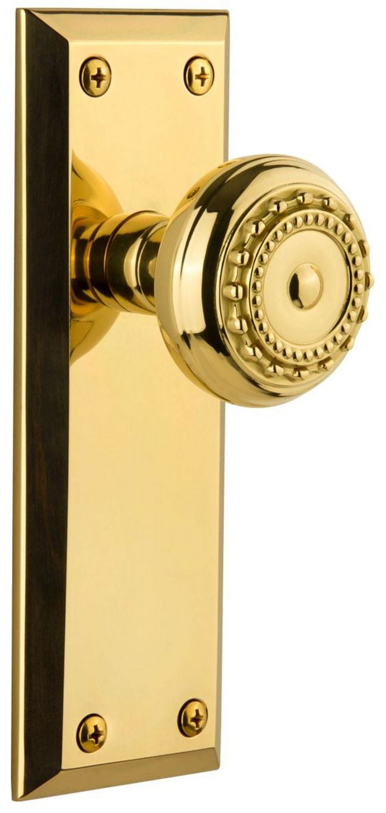 Grandeur 801261 Fifth Avenue Solid Brass Rose Single Dummy Door - Brass