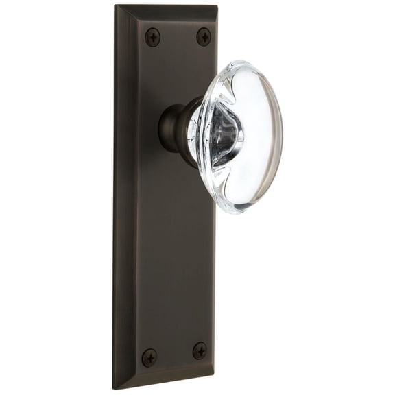 Grandeur 810480 Vintage Antique Privacy Door Knob Set - Bronze