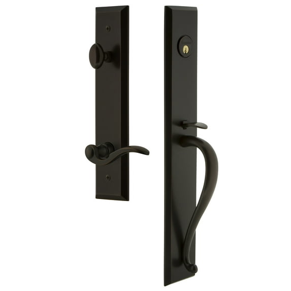 Grandeur Favsgrbel_Esetd_Na_Rh Fifth Avenue Solid Brass Rose Right Handed Dummy Full Plate