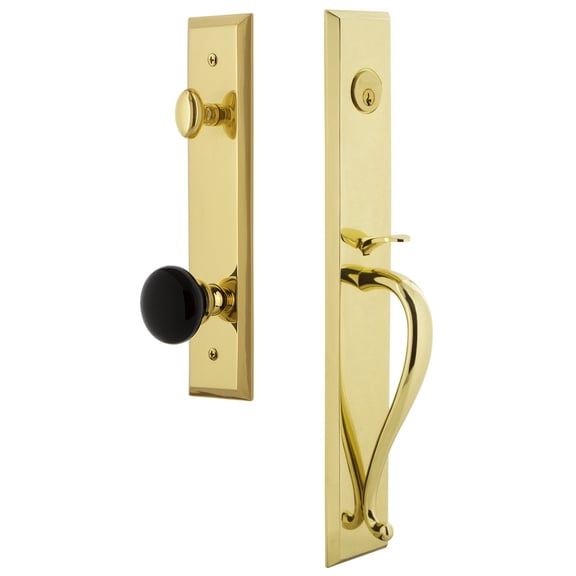 Grandeur 854573 Fifth Avenue Solid Brass Rose Dummy Full Plate Full Plate 'S' Grip