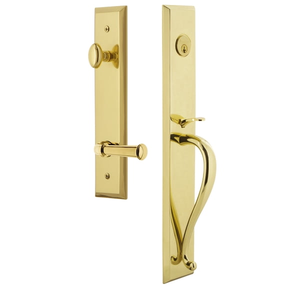 Grandeur Favsgrgeo_Esetd_Na_Rh Fifth Avenue Solid Brass Rose Right Handed Dummy Full Plate