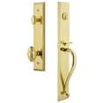 thumbnail image 1 of Grandeur 846261 Fifth Avenue Solid Brass Rose Keyed Entry Single Cylinder Full Plate "S", 1 of 5