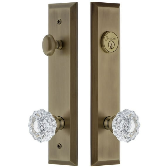 Grandeur Favver_Tp_Eset_238 Fifth Avenue Solid Brass Tall Plate Single Cylinder Keyed