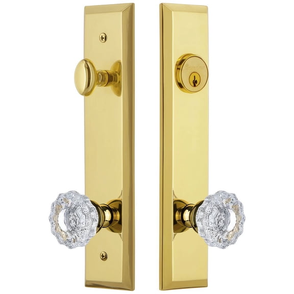 Grandeur Favver_Tp_Eset_238 Fifth Avenue Solid Brass Tall Plate Single Cylinder Keyed