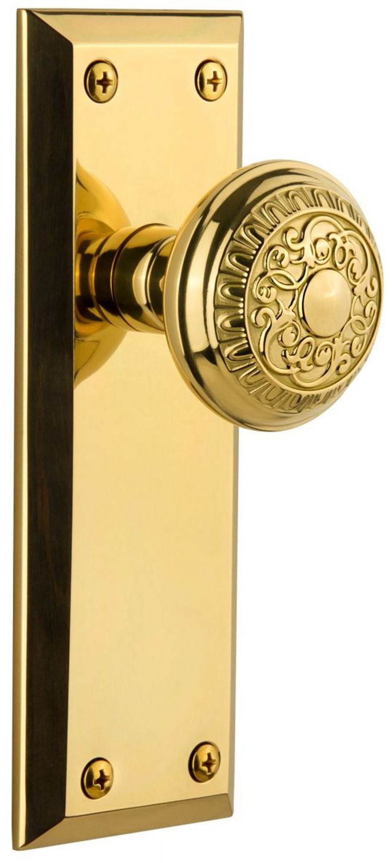 Grandeur 801250 Fifth Avenue Solid Brass Rose Single Dummy Door - Brass