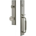 thumbnail image 1 of Grandeur 849355 Fifth Avenue Solid Brass Rose Dummy "C" Grip Handleset - Nickel, 1 of 5