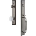thumbnail image 1 of Grandeur 849540 Fifth Avenue Solid Brass Rose Dummy "C" Grip Handleset - Grey, 1 of 5