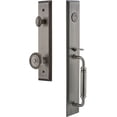 thumbnail image 1 of Grandeur 849615 Fifth Avenue Solid Brass Rose Dummy "C" Grip Handleset - Grey, 1 of 5