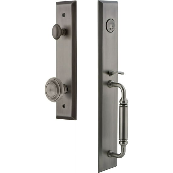 Grandeur Favcgrcir_Eset_238 Fifth Avenue Solid Brass Rose Keyed Entry Single Cylinder "C"