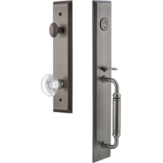 Grandeur 842557 Fifth Avenue Solid Brass Rose Keyed Entry Single Cylinder "C" Grip