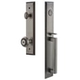 thumbnail image 1 of Grandeur Fifth Avenue D Grip Dummy Handleset with Parthenon Interior Knob, 1 of 5